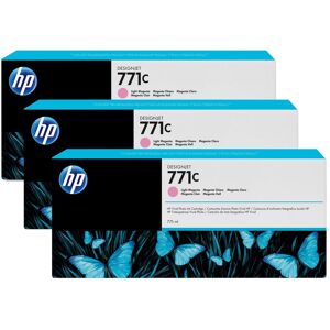 Original HP No.771 Light Magenta Ink Cartridge (Pack of 3)