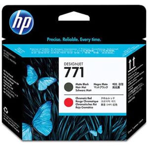 Original HP No.771 Matte Black & Chromatic Red Printhead