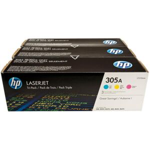 Original HP 305A C/M/Y Toner Value Pack