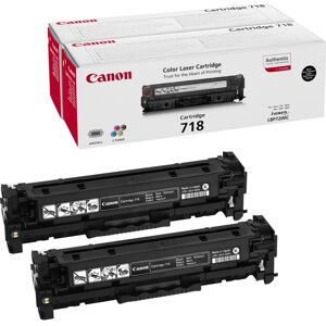 Original Canon 718 Black Toner Cartridge 2 Pack Original Canon 718 Black Toner Cartridge 2 Pack