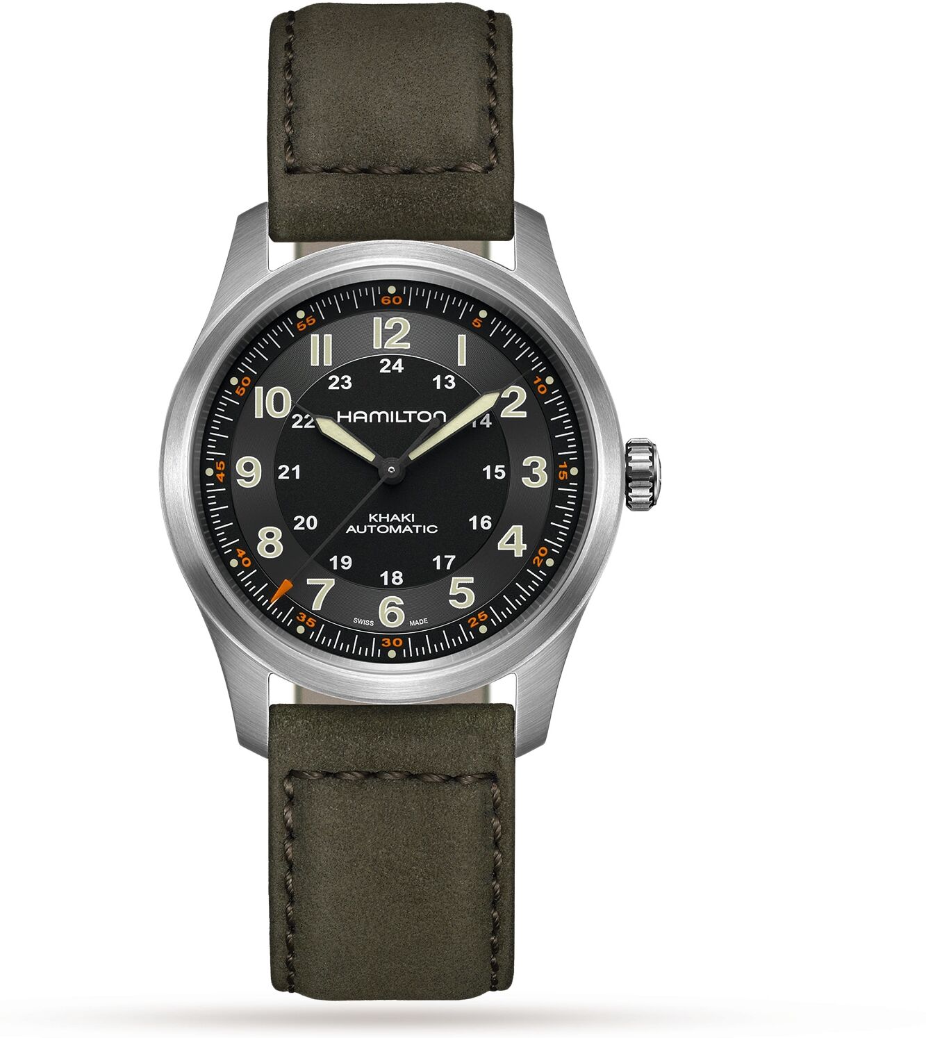 Hamilton Khaki Field Titanium Auto 38mm Mens Watch Black