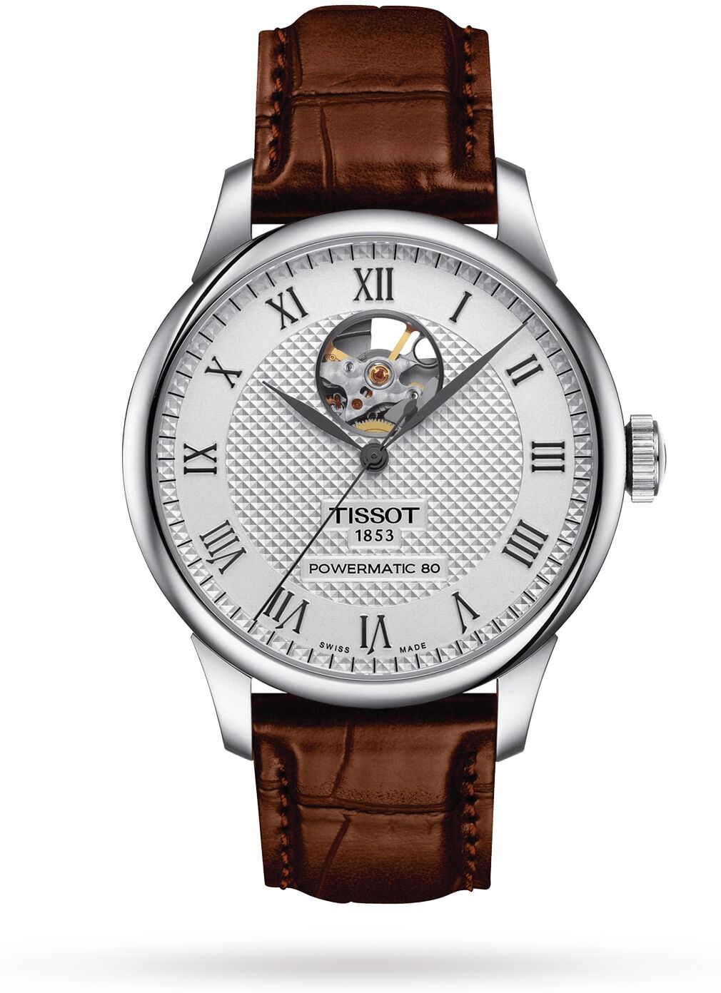 Tissot T-Classic Le Locle Powermatic 80 Open Heart 39mm Mens Watch