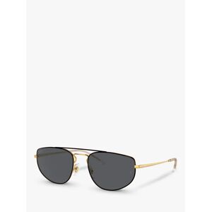 Ray-Ban RB3668 Unisex Rectangular Sunglasses, Gold/Black  - Gold