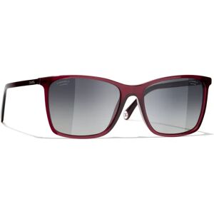 CHANEL Rectangular Sunglasses CH5447 Dark Red/Grey Gradient - Dark Red/Grey Gradient - Female