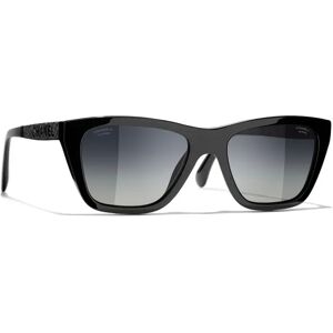 CHANEL Rectangular Sunglasses CH5442 Black/Grey Gradient - Black/Grey Gradient - Female