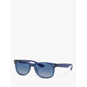 Ray-Ban Junior RJ9052S Unisex New Wayfarer Sunglasses, Transparent Blue/Blue Gradient - Transparent Blue/Blue Gradient - Male