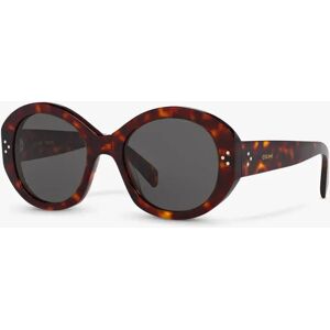 Celine CL40240I Women's Oval Sunglasses, Tortoise/Grey - Tortoise/Grey - Female