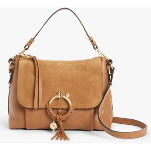 See By ChloÃ© Joan Suede Leather Small Satchel Bag, Caramello - Caramello - Female