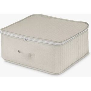 Compactor Nancy Chevron Zipped Storage Bag, Beige - Beige - Unisex