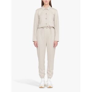 Ninety Percent Sara Organic Cotton Jumpsuit, Taupe  - Neutrals - Size: Large