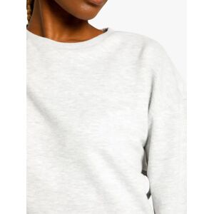 Chelsea Peers Organic Cotton Blend Logo Cropped Lounge Sweatshirt  - Grey - Size: Large
