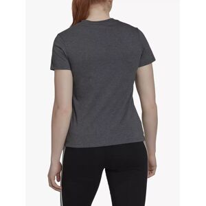 adidas LOUNGEWEAR Essentials Logo T-Shirt  - Dark Grey Heather/Almost Blue - Size: Large