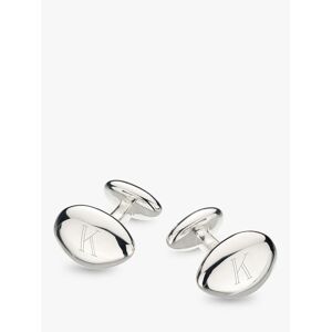 Kit Heath Personalised Sterling Silver Tumble Cufflinks, Silver  - Silver