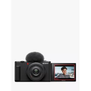 Sony ZV-1F Compact Vlogging Camera with 20mm Lens, 4K Ultra HD, 20.1MP, Wi-Fi, Bluetooth, 3â€� Vari-Angle Touch Screen, Black - Black - Unisex