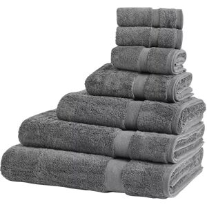 John Lewis Egyptian Cotton Towels - Dark Steel - Unisex - Size: Bath Towel