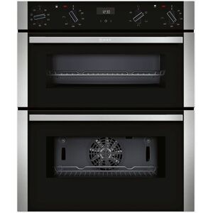 Neff N50 J1ACE2HN0B Built Under Electric Double Oven, Stainless Steel - Stainless Steel - Unisex