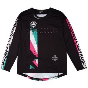 Troy Lee Designs Sprint Youth Long Sleeve MTB Mountain Bike Jersey Full Pull Black