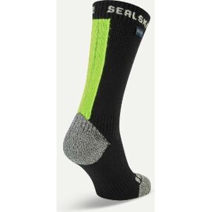 Sealskinz Briston Waterproof All Weather Mid Length Socks with Hydrostop Black/Neon Yellow Sealskinz Briston Waterproof All Weather Mid Length Socks with Hydrostop Black/Neon Yellow