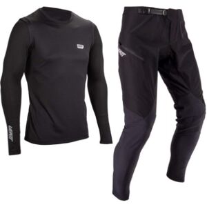 Leatt MTB Jersey & Trousers 1.0 Ride Kit Black Leatt MTB Jersey & Trousers 1.0 Ride Kit Black