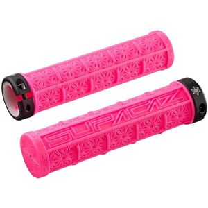 Supacaz Grizips Lock On Handlebar Grips Neon Pink Supacaz Grizips Lock On Handlebar Grips Neon Pink