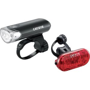 Cateye EL-135 Front & OMNI 5 Rear Battery Light Set Black Cateye EL-135 Front & OMNI 5 Rear Battery Light Set Black