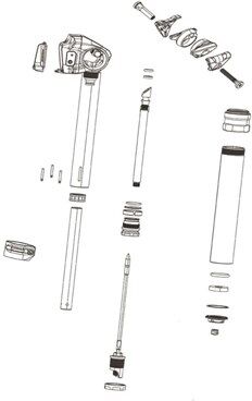 RockShox Seatpost Spare Parts Clamp Nut And Bolt Kit - Reverb