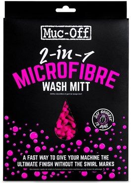 Muc-Off 2in1 Chenille Microfibre Wash Mitt Pink
