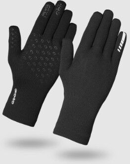 GripGrab Waterproof Knitted Long Finger Winter Gloves Black