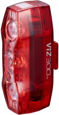 Cateye Viz 300 Lumens USB Rechargeable Rear Bike Light Red