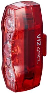 Cateye Viz 450 Lumens USB Rechargeable Rear Bike Light Red