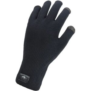 Sealskinz Anmer Waterproof All Weather Ultra Grip Knitted Long Finger Gloves Black Sealskinz Anmer Waterproof All Weather Ultra Grip Knitted Long Finger Gloves Black