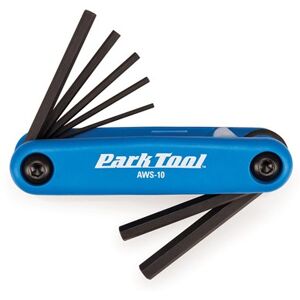 Park Tool AWS10C Fold-up Hex Wrench Set 1.5 to 6 mm Blue/Black Park Tool AWS10C Fold-up Hex Wrench Set 1.5 to 6 mm Blue/Black