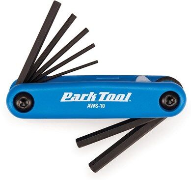 Park Tool AWS10C Fold-up Hex Wrench Set 1.5 to 6 mm Blue/Black