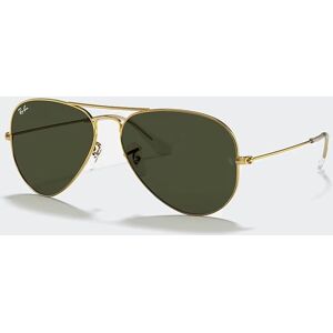 Ray-Ban Men's Aviator Classic Sunglasses in Polished Gold / Green  - Gold Green