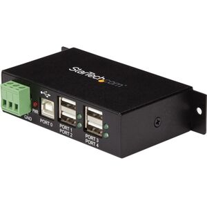 StarTech.com Mountable 4 Port Rugged Industrial USB Hub - 4 x 4-pin Type A Female USB 2.0 USB