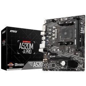 MSI A520M-A PRO AMD A520 Chipset (Socket AM4) Micro-ATX Motherboard