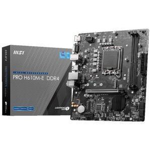 MSI PRO H610M-E DDR4 Intel H610 Chipset (Socket 1700) Micro ATX Motherboard