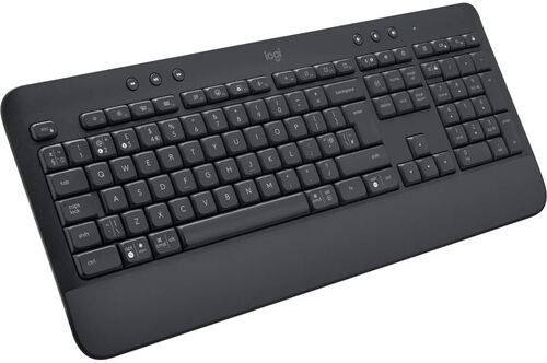 Logitech Signature K650 Keyboard - Wireless Connectivity - English (UK) - QWERTY Layout - Graphite Grey