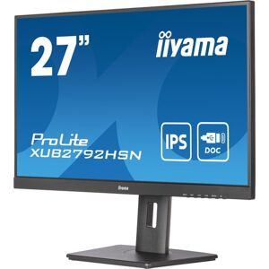 iiyama XUB2792HSN-B5 27" IPS LCD USB-C Dock Display with 65W Charging - Matte, Black