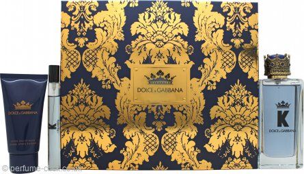 Dolce & Gabbana K Gift Set 100ml EDT + 10ml EDT + 50ml Aftershave Balm