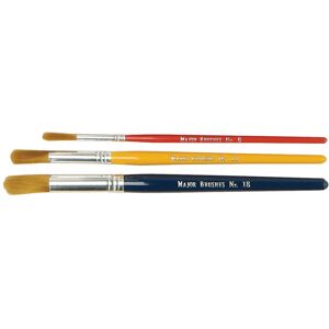 Major Brushes Kids Paint Brushes - Nylon Short Handle (Pack of 30) Major Brushes Kids Paint Brushes - Nylon Short Handle (Pack of 30)