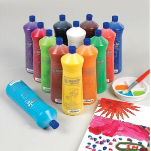 Scola DAM600/24/A ARTMIX ASSORTED Ready-mix Paint 600ML 24PCS Scola DAM600/24/A ARTMIX ASSORTED Ready-mix Paint 600ML 24PCS