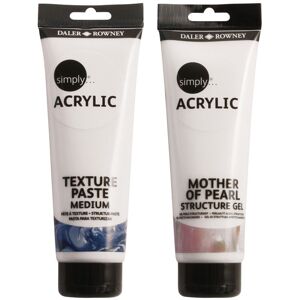 Daler-Rowney Simply Mother Of Pearl Structure Gel 250ml Tube Daler-Rowney Simply Mother Of Pearl Structure Gel 250ml Tube