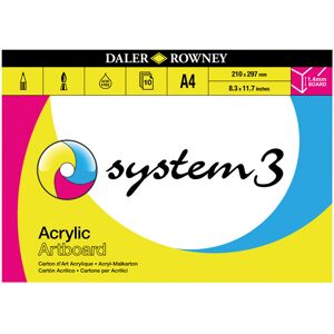 Daler-Rowney System3 Artboard Pad A3 10 Sheets Daler-Rowney System3 Artboard Pad A3 10 Sheets