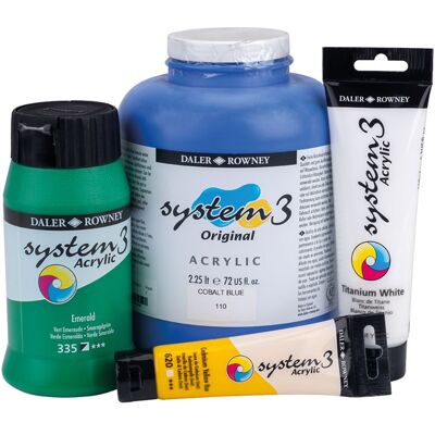 Daler-Rowney Daler Rowney System 3 Acrylic Paint Cadmium Red Deep (500ml) Daler-Rowney Daler Rowney System 3 Acrylic Paint Cadmium Red Deep (500ml)