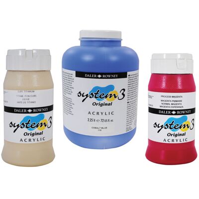 Daler-Rowney Daler Rowney System 3 Acrylic Prussian Blue (500ml) Daler-Rowney Daler Rowney System 3 Acrylic Prussian Blue (500ml)