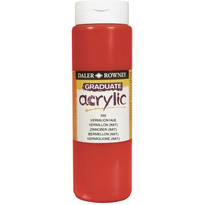 Daler-Rowney Daler Rowney 123500504 Graduate Acrylic Paint 500ml Cadmium Red De... Daler-Rowney Daler Rowney 123500504 Graduate Acrylic Paint 500ml Cadmium Red De...