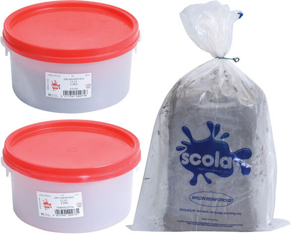 Scola ADC2.5KG/42 Air Drying Clay 2.5kg Stone