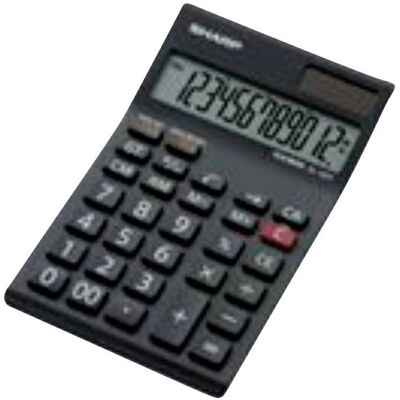Sharp SH-EL124TWH 12-Digit Desktop Calculator, Tax Function, Twin ... Sharp SH-EL124TWH 12-Digit Desktop Calculator, Tax Function, Twin ...