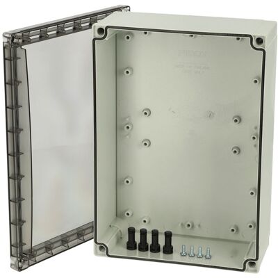 Fibox 8724011 Enclosure - Polycarbonate, Light Grey, Transparent Cover - IP66/IP67 Fibox 8724011 Enclosure - Polycarbonate, Light Grey, Transparent Cover - IP66/IP67